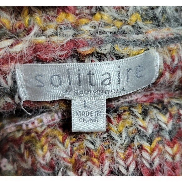 EUC, Anthropologie Solitaire Eyelash Turtleneck Women's Large Pullover Sweater - Picture 5 of 7